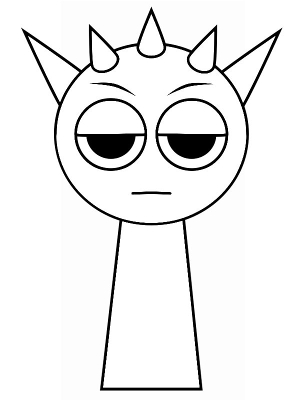 Dibujo de Raddy Incredibox Sprunki para Colorear Dibujo de Raddy Incredibox Sprunki para Colorear