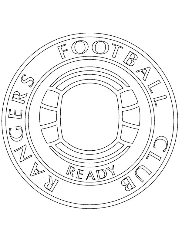 Dibujo de Rangers Football Club para Colorear Dibujo de Rangers Football Club para Colorear