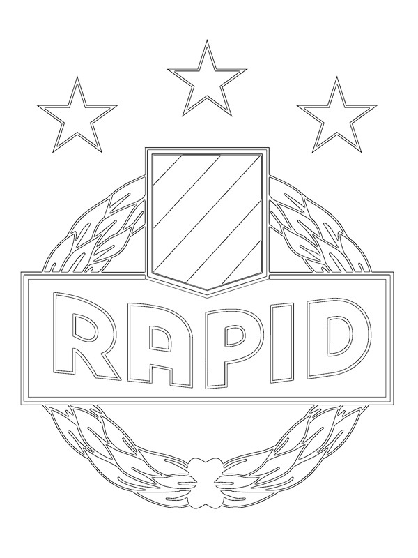 Dibujo de Sportklub Rapid Wien para Colorear