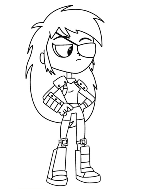 Dibujo de Ravager (Teen Titans Go!) para Colorear Dibujo de Ravager (Teen Titans Go!) para Colorear