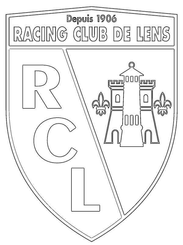Dibujo de Racing Club de Lens para Colorear