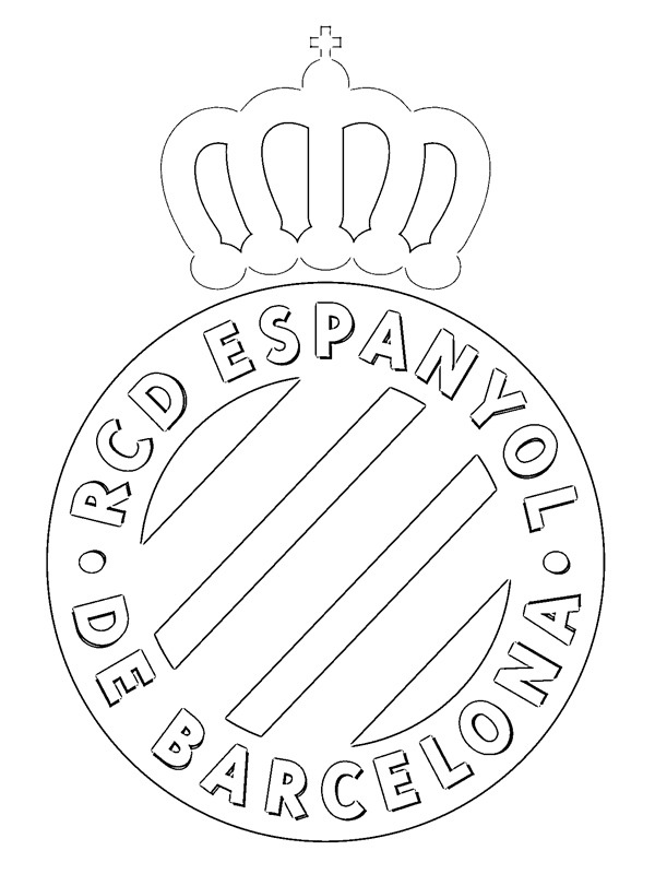 Dibujo de Real Club Deportivo Espanyol para Colorear