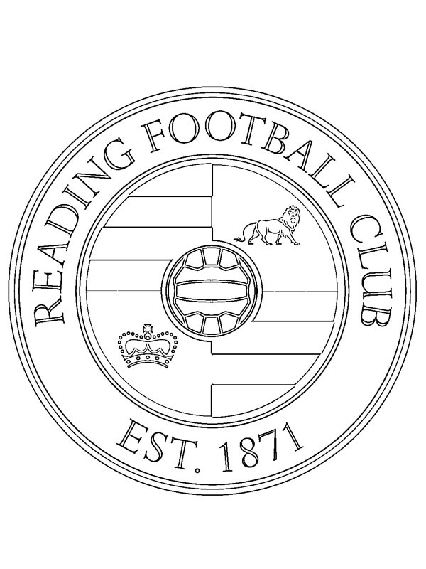 Dibujo de Reading Football Club para Colorear