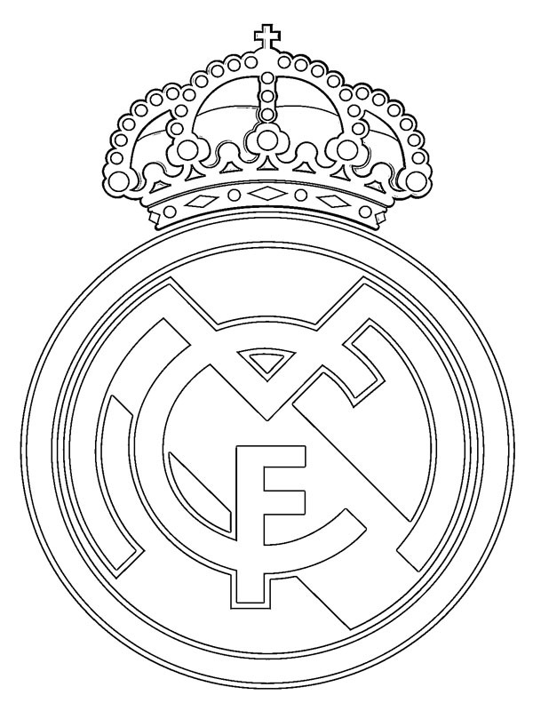Dibujos para colorear Real Madrid | Dibujosparaimprimir.es