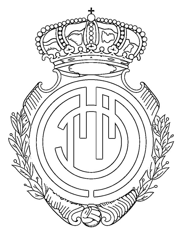 Dibujo de Real Club Deportivo Mallorca para Colorear
