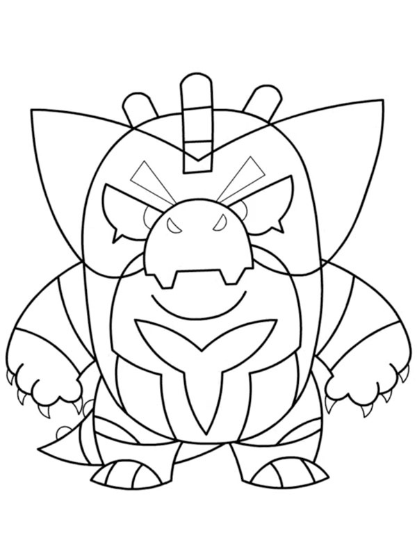 Dibujo de Red Godzilla Buzz para Colorear Dibujo de Red Godzilla Buzz para Colorear