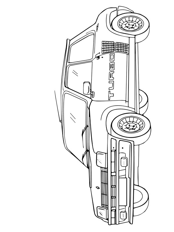 Dibujo de Renault 5 turbo para Colorear