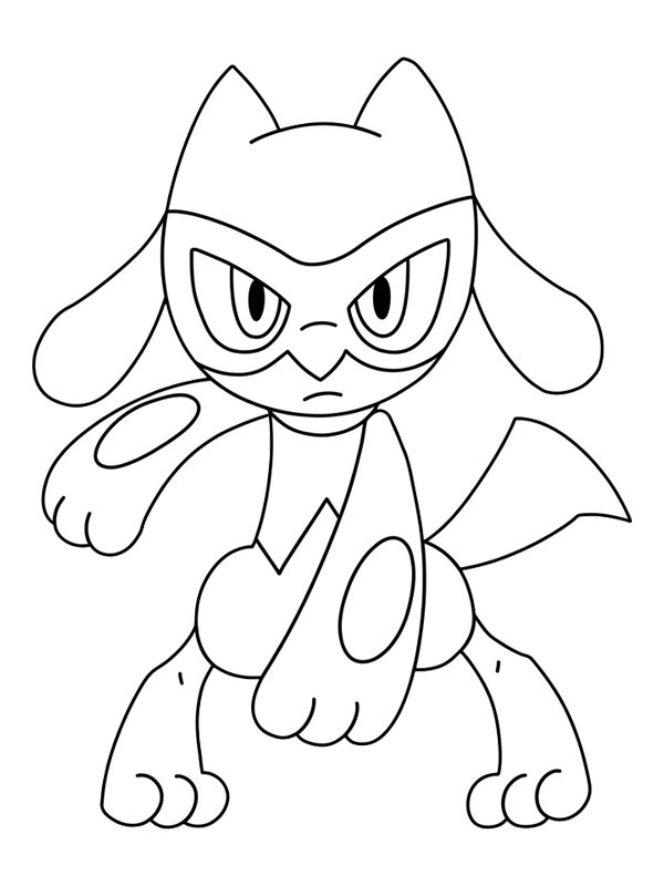 Dibujo de Riolu (Pokemon) para Colorear