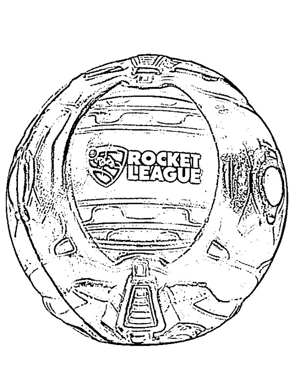 Dibujo de Rocket League Pelota para Colorear