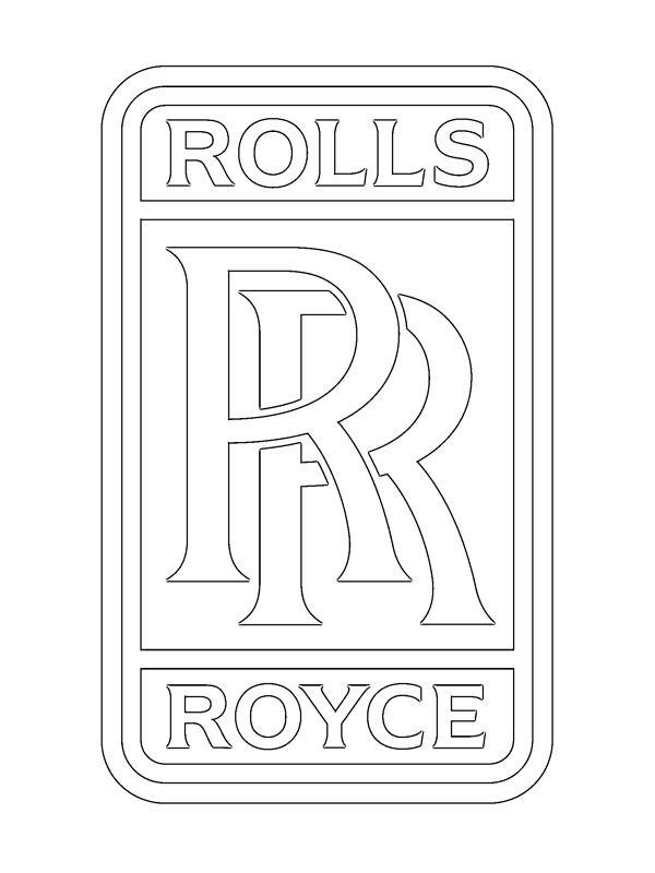 Dibujo de Logo de Rolls-Royce para Colorear