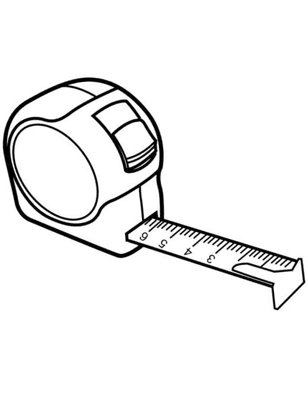 Dibujo de cinta metrica para Colorear Dibujo de cinta metrica para Colorear