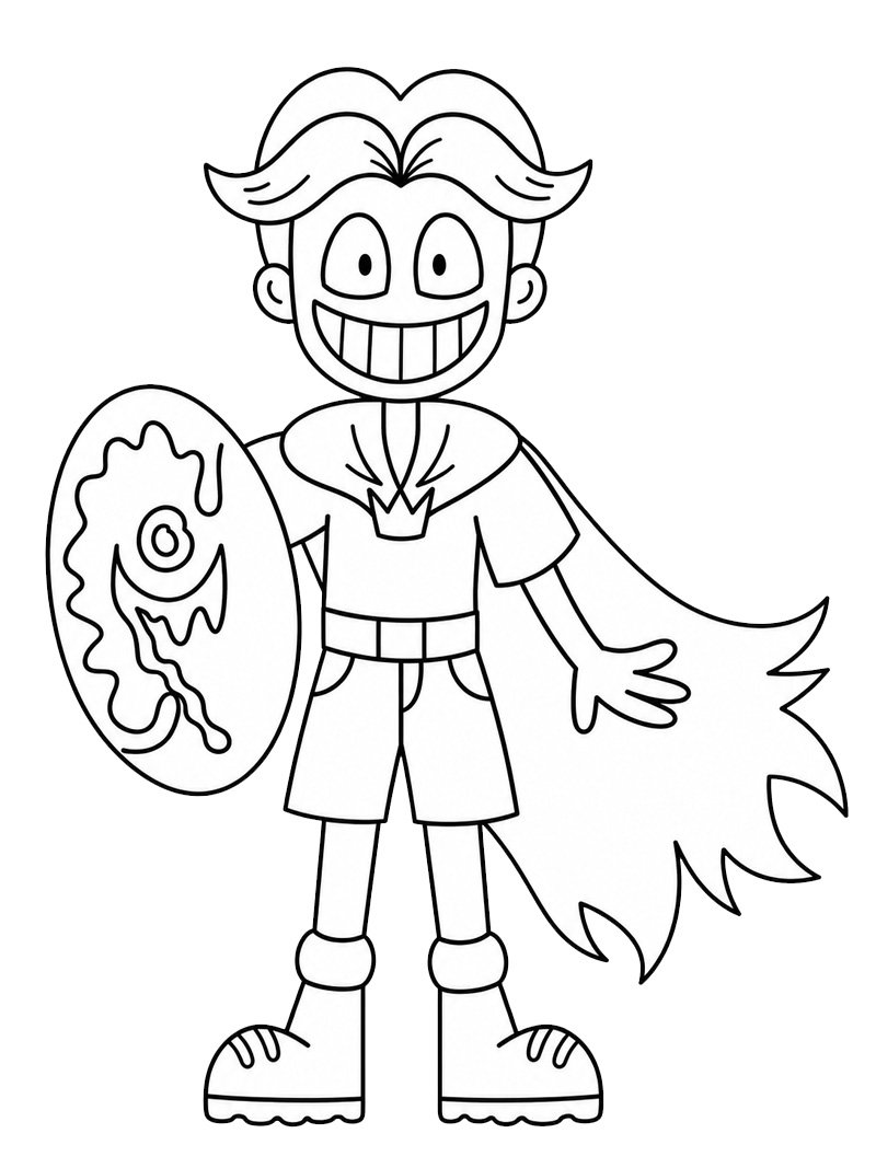 Dibujo de Rory Redcape (Poppy Playtime) para Colorear Dibujo de Rory Redcape (Poppy Playtime) para Colorear