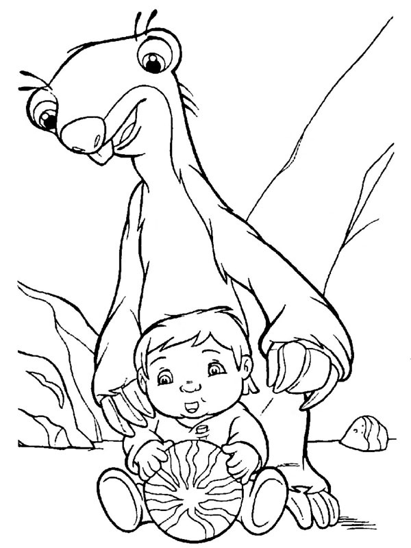 Dibujo de Roshan y Sid para Colorear Dibujo de Roshan y Sid para Colorear