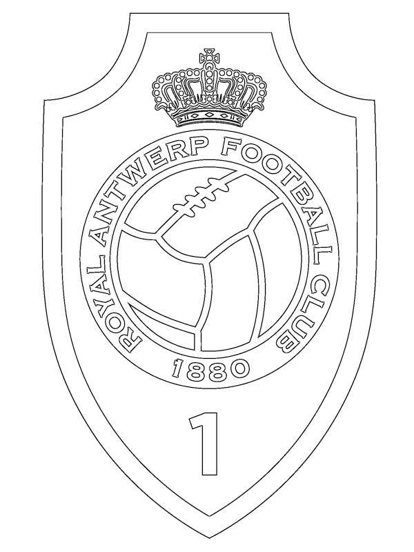 Dibujo de Real Amberes para Colorear Dibujo de Real Amberes para Colorear