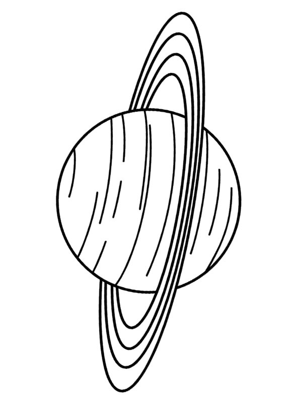 Dibujo de Saturno (planeta) para Colorear Dibujo de Saturno (planeta) para Colorear