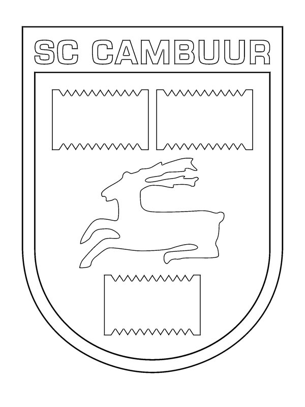 Dibujo de SC Cambuur Leeuwarden para Colorear