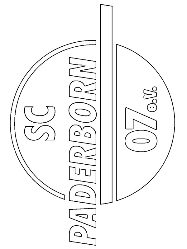 Dibujo de SC Paderborn 07 para Colorear
