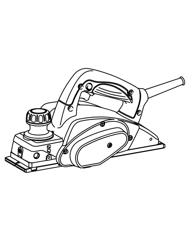 Dibujo de Cepilladora para Colorear Dibujo de Cepilladora para Colorear