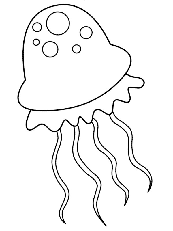 Dibujo de linda medusa para Colorear