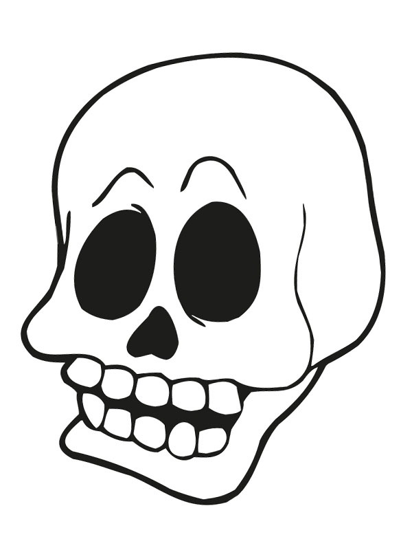 Dibujo de Calavera halloween para Colorear Dibujo de Calavera halloween para Colorear