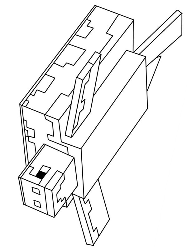 Dibujo de Tortuga Minecraft para Colorear Dibujo de Tortuga Minecraft para Colorear