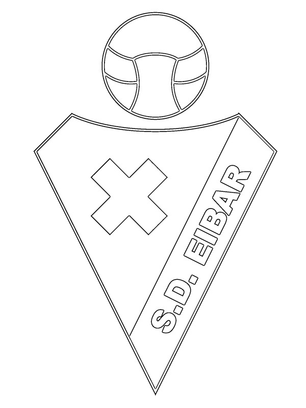 Dibujo de Sociedad Deportiva Eibar para Colorear