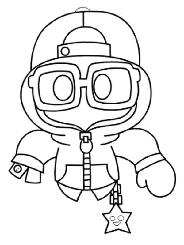 Dibujo de Shade Brawl Stars para Colorear Dibujo de Shade Brawl Stars para Colorear