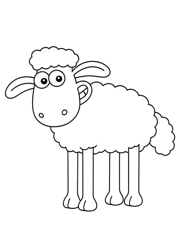 Dibujo de Shaun (La oveja Shaun) para Colorear Dibujo de Shaun (La oveja Shaun) para Colorear