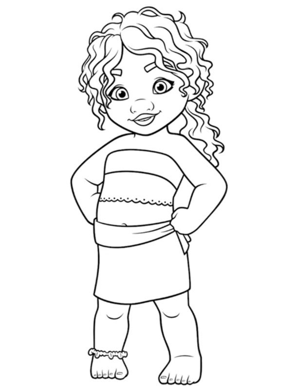 Dibujo de Simea (Vaiana 2) para Colorear Dibujo de Simea (Vaiana 2) para Colorear