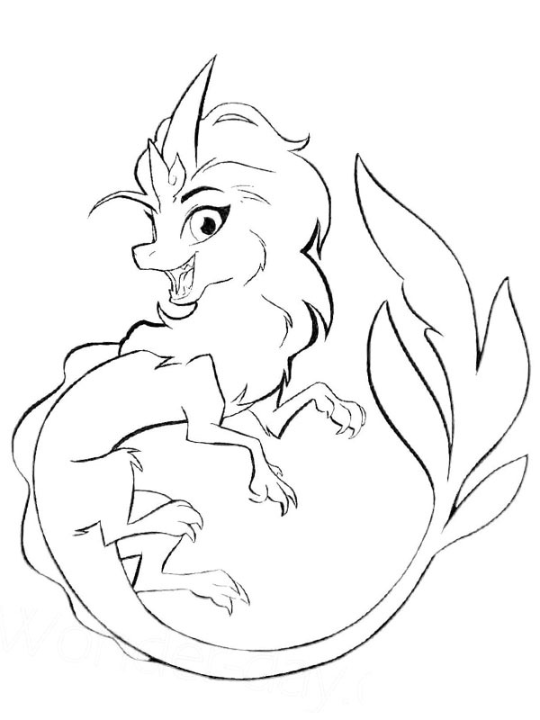 Dibujo de Sisu para Colorear Dibujo de Sisu para Colorear