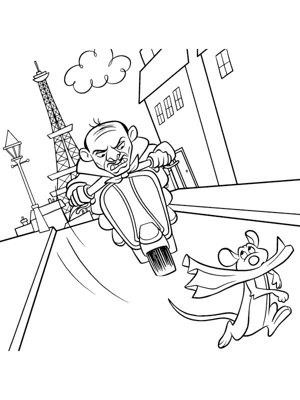 Dibujo de Skinner y Remy para Colorear Dibujo de Skinner y Remy para Colorear