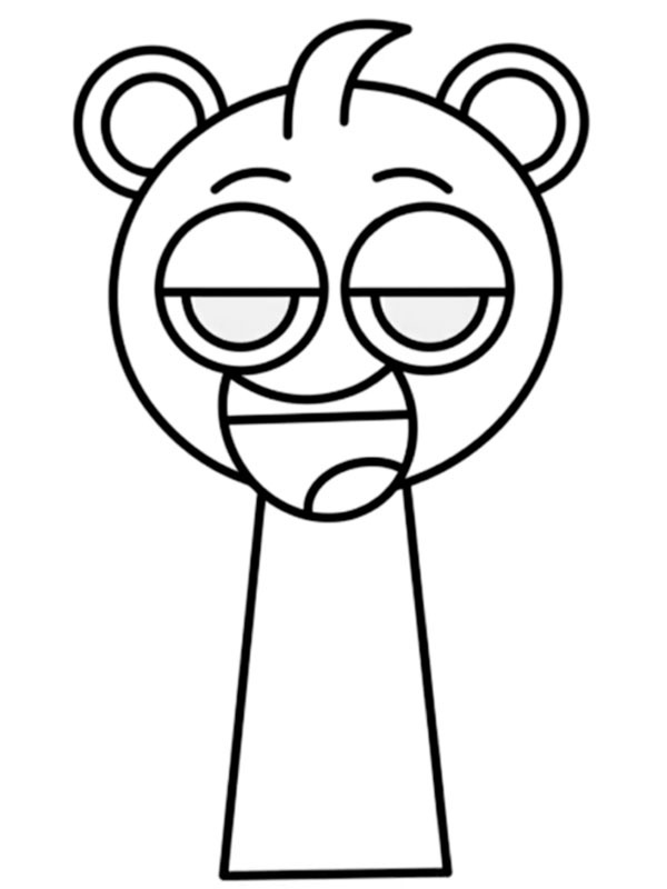 Dibujo de Sky Blue Sprunki para Colorear Dibujo de Sky Blue Sprunki para Colorear