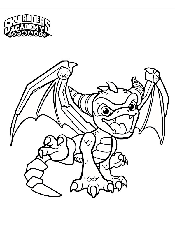 Dibujo de Skylanders Spyro para Colorear Dibujo de Skylanders Spyro para Colorear