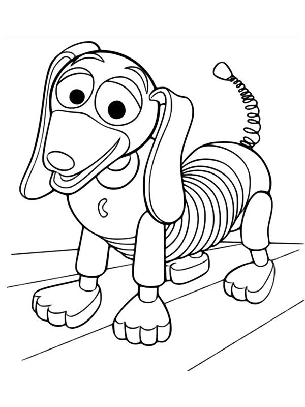 Dibujo de Slinky para Colorear Dibujo de Slinky para Colorear