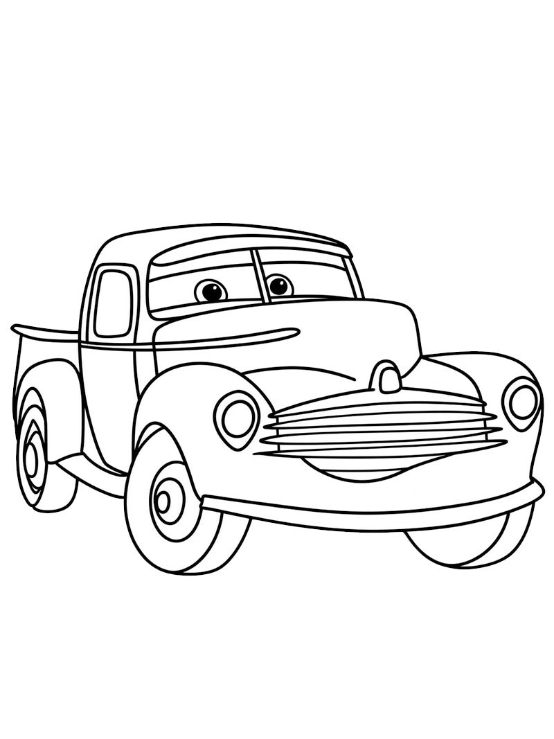 Dibujo de Smokey (Cars 3) para Colorear Dibujo de Smokey (Cars 3) para Colorear