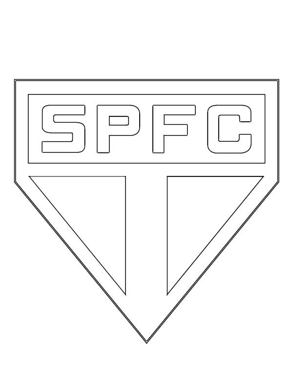 Dibujo de S&atilde;o Paulo FC para Colorear