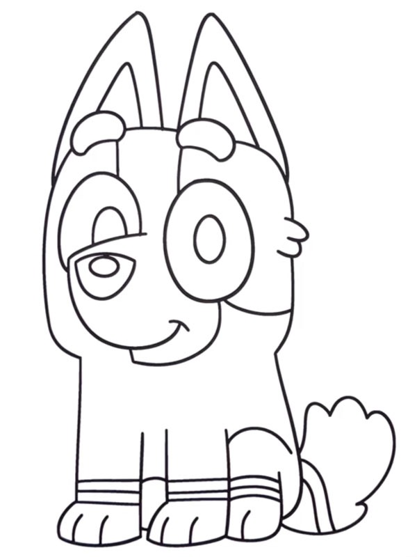 Dibujo de Socks Heeler para Colorear Dibujo de Socks Heeler para Colorear