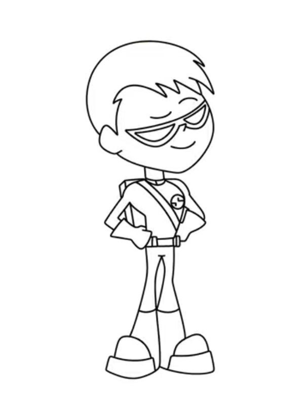 Dibujo de Speedy (Teen Titans Go!) para Colorear Dibujo de Speedy (Teen Titans Go!) para Colorear