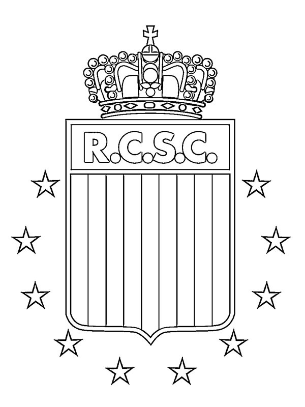 Dibujo de Royal Charleroi Sporting Club para Colorear Dibujo de Royal Charleroi Sporting Club para Colorear