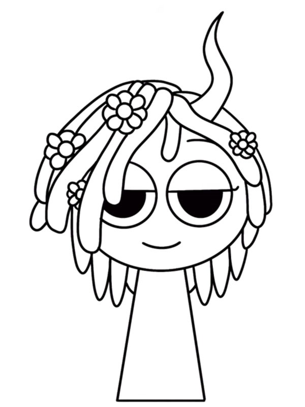 Dibujo de Sprunki Vineria para Colorear Dibujo de Sprunki Vineria para Colorear