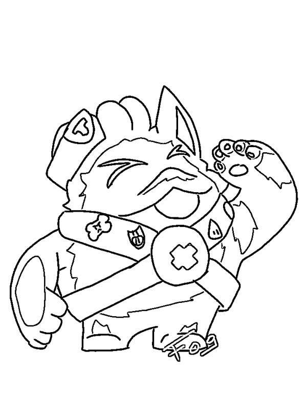 Dibujo de Squeak Brawl Stars para Colorear Dibujo de Squeak Brawl Stars para Colorear