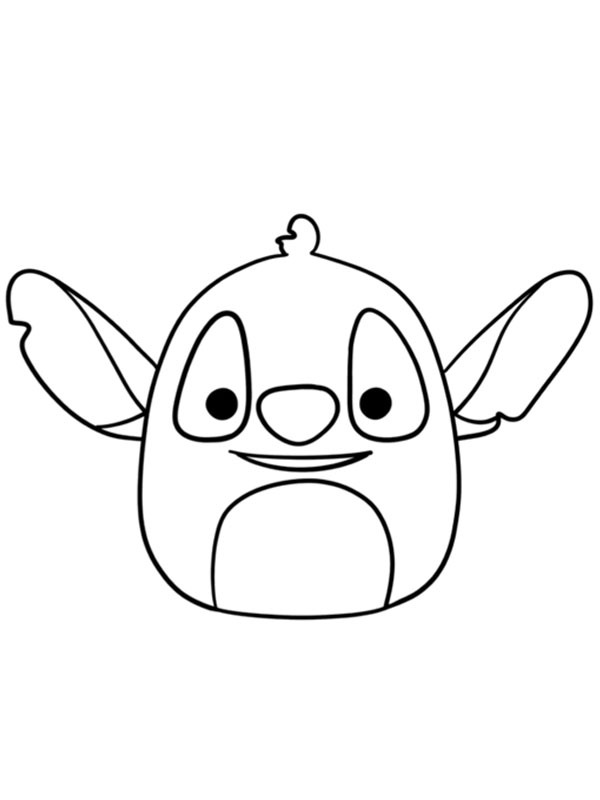 Dibujo de Squishmallows Stitch para Colorear Dibujo de Squishmallows Stitch para Colorear