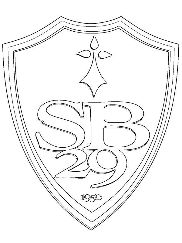 Dibujo de Stade Brest 29 para Colorear Dibujo de Stade Brest 29 para Colorear