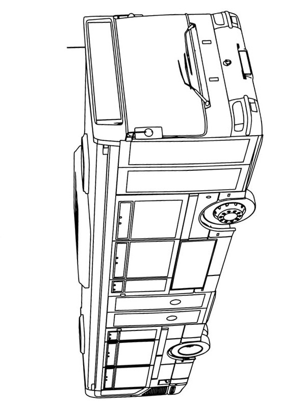 Dibujo de Bus urbano para Colorear Dibujo de Bus urbano para Colorear