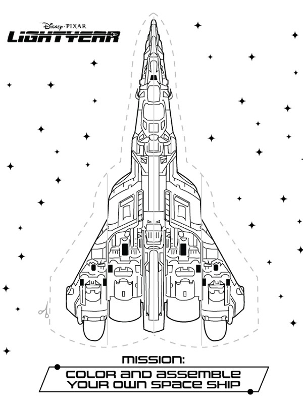 Dibujo de Star Cruiser 42 para Colorear