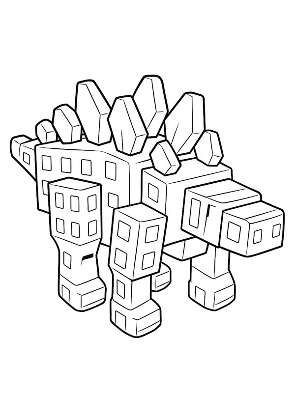 Dibujo de Stegosaurus (Grow a Garden) para Colorear Dibujo de Stegosaurus (Grow a Garden) para Colorear