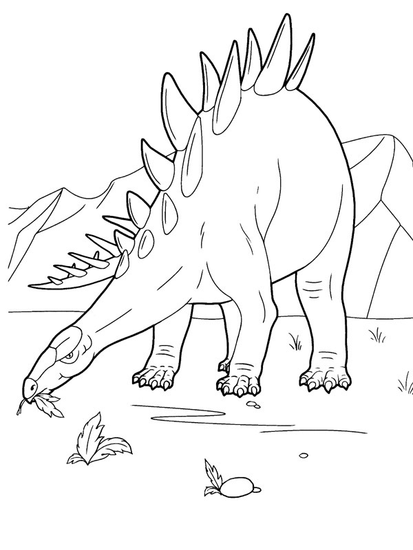 Dibujo de Stegosaurus para Colorear Dibujo de Stegosaurus para Colorear