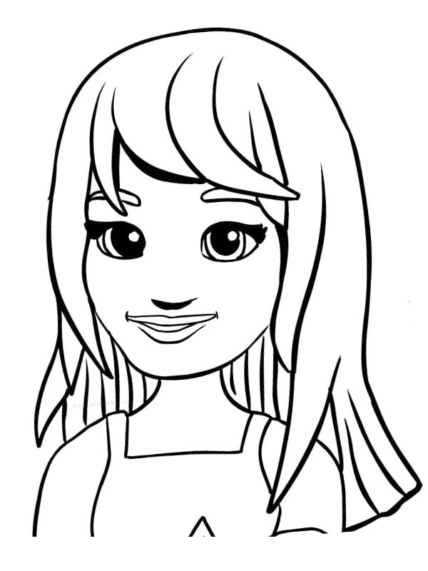 Dibujo de Stephanie (Lego Friends) para Colorear