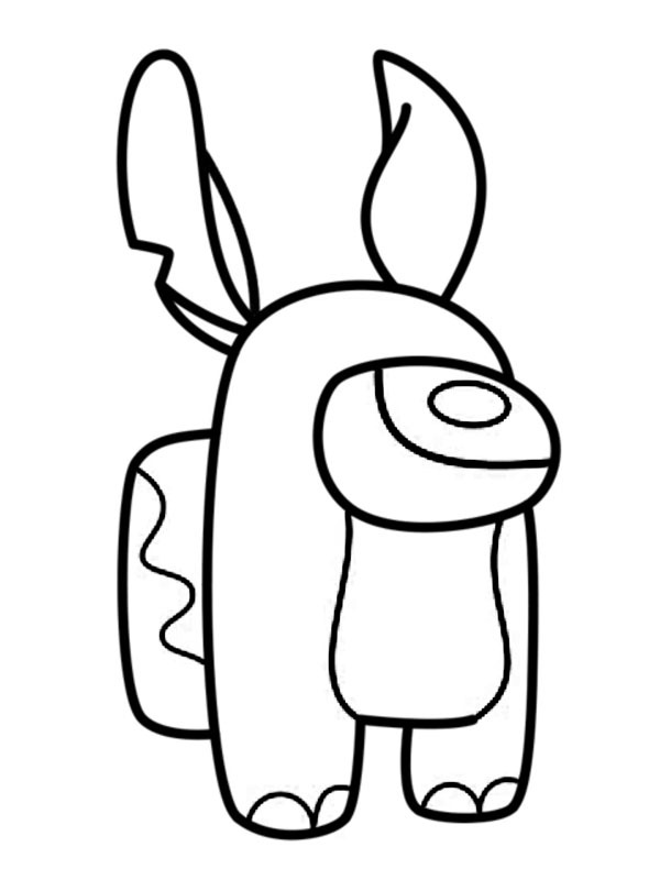 Dibujo de Stitch Among Us para Colorear Dibujo de Stitch Among Us para Colorear