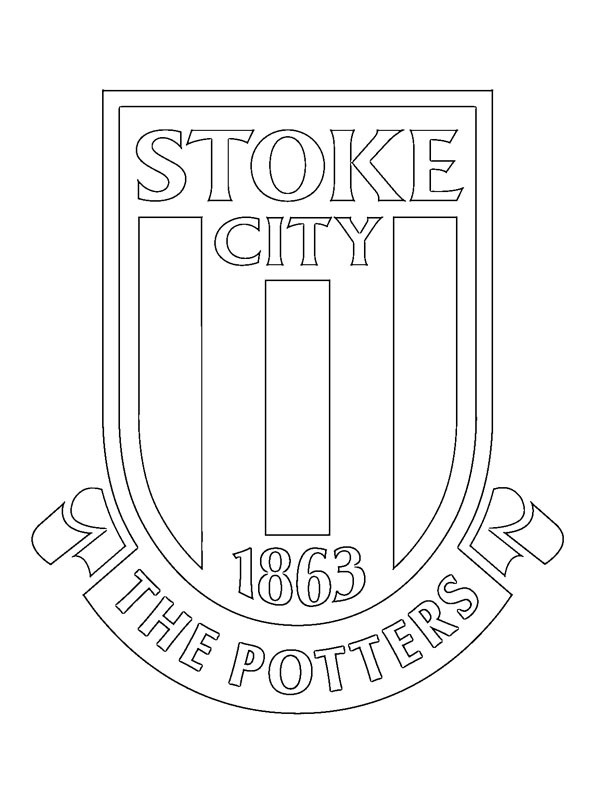 Dibujo de Stoke City Football Club para Colorear Dibujo de Stoke City Football Club para Colorear